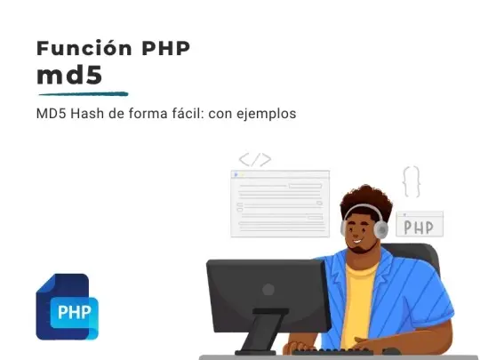 Portada explicación md5 php