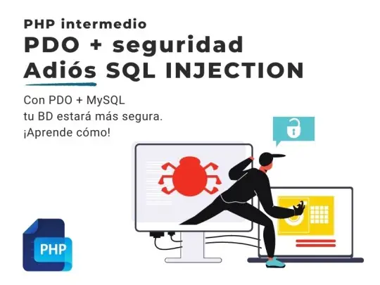 Portada PHP y PDO para conseguir seguridad frente a SQL injection
