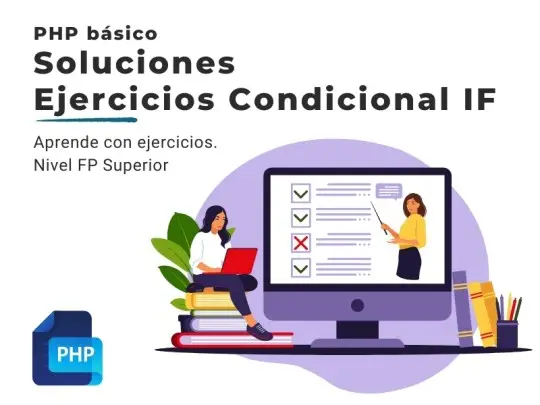 Portada solucions ejercicios condicionales php IF ELSEIF