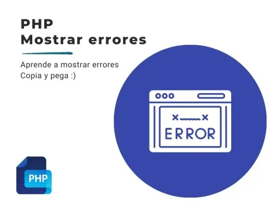 Portada tutorial mostrar errores en php