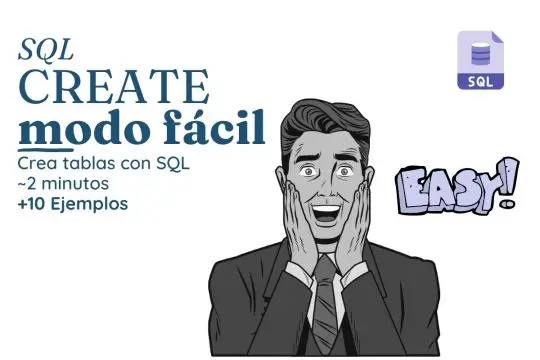 SQL CREATE tutorial para novatos portada